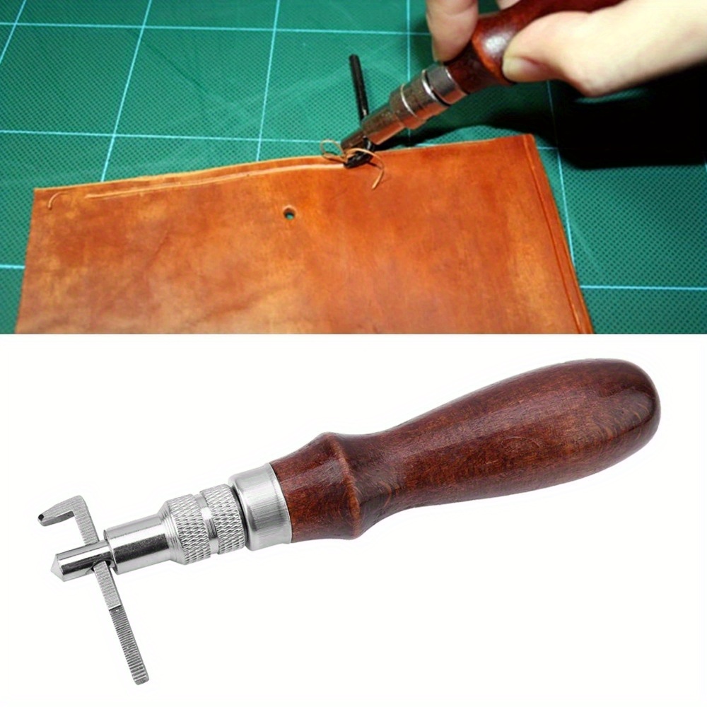 Groover Stitching Tool - 1 peça ajustável borda de couro