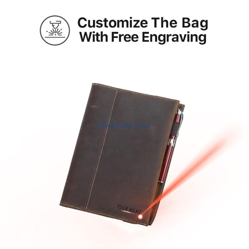 Leather Work Diary Covers - Capa diário portátil T3LB com páginas