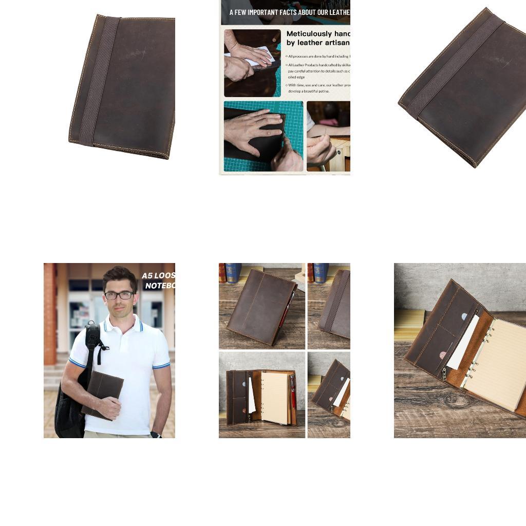 Leather Work Diary Covers - Diário couro para uso diário na