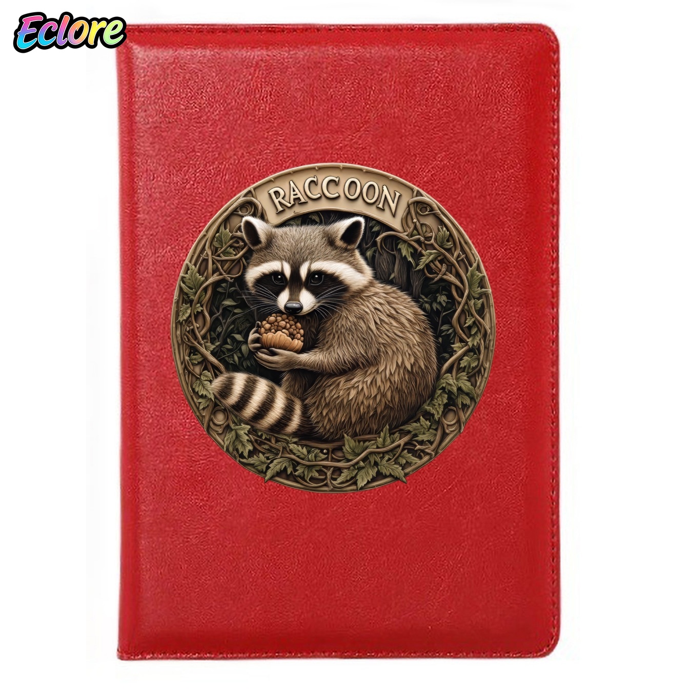 Leather Work Diary Covers - Caderno de Couro Vintage com Ilustração