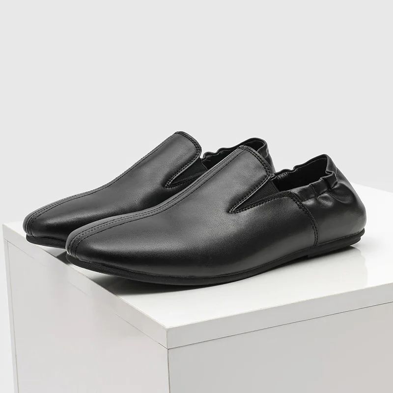 Leatherwork Designs - Marca masculina sapatos casuais deslizamento em