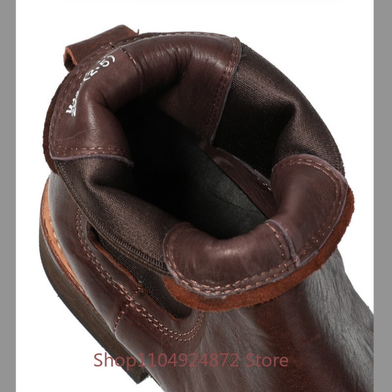 Botas Chelsea Brogue Vintage M - Leatherwork Designs avaliação e preço