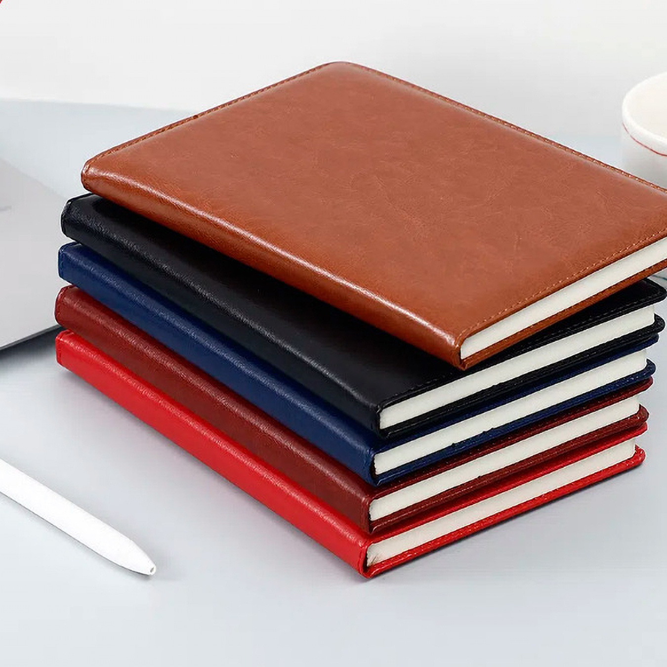 Caderno de Couro PU Floral com - Leather Work Diary Covers avaliação e preço