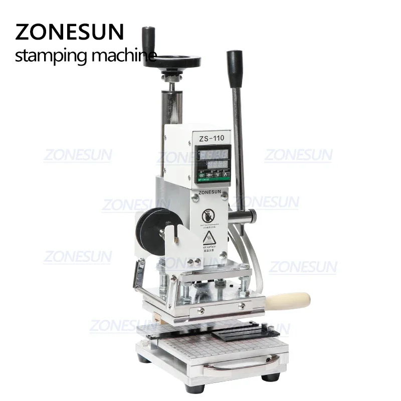 Zonesun zs110 folha quente car - Leatherwork Hand Press avaliação e preço